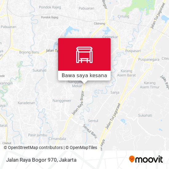 Peta Jalan Raya Bogor 970