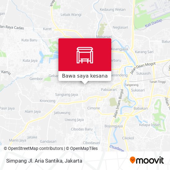 Peta Simpang Jl. Aria Santika