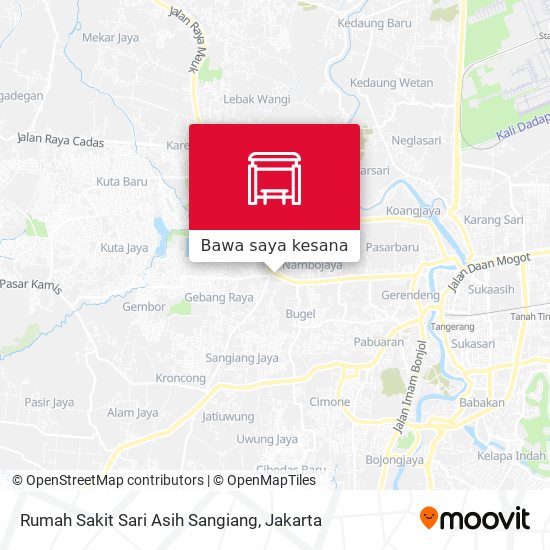 Peta Rumah Sakit Sari Asih Sangiang