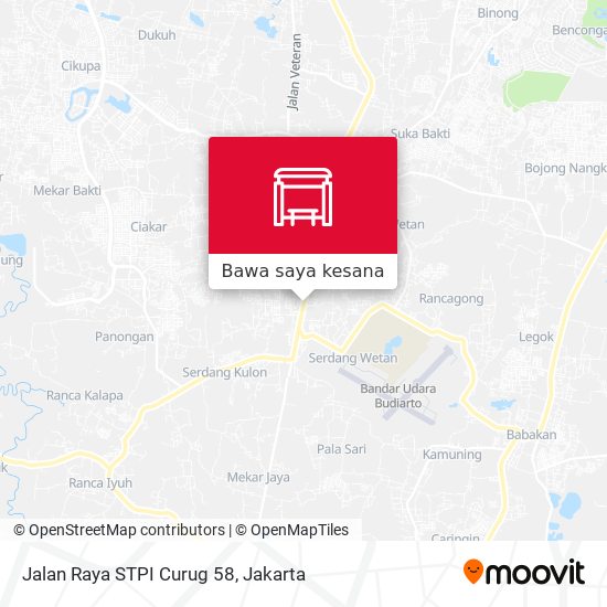 Peta Jalan Raya STPI Curug 58