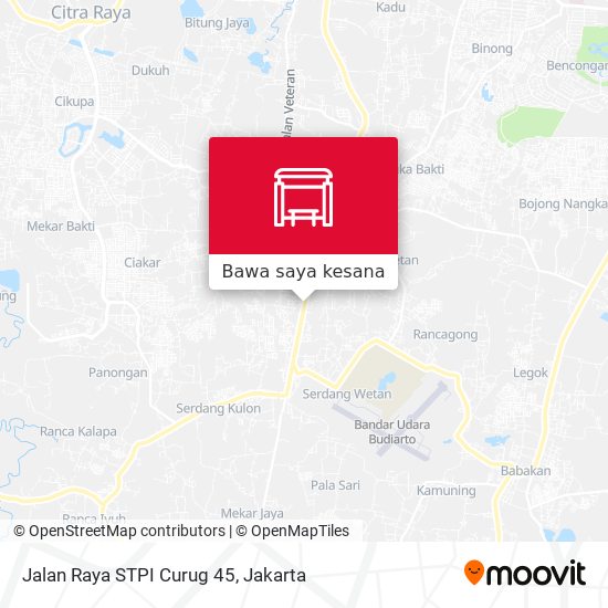 Peta Jalan Raya STPI Curug 45
