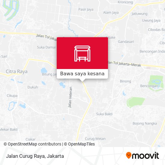 Peta Jalan Curug Raya