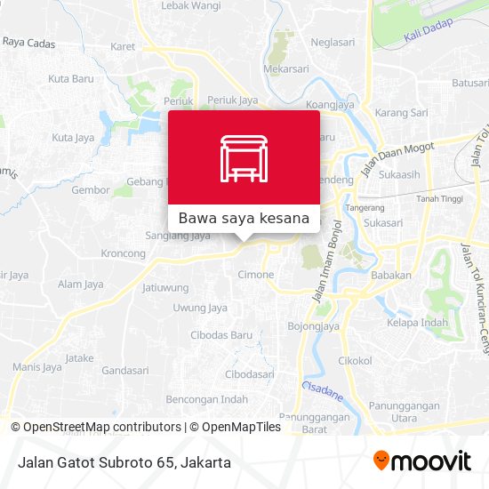 Peta Jalan Gatot Subroto 65