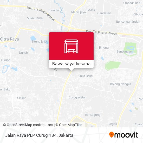 Peta Jalan Raya PLP Curug 184