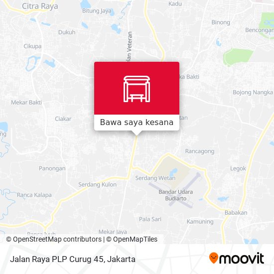 Peta Jalan Raya PLP Curug 45