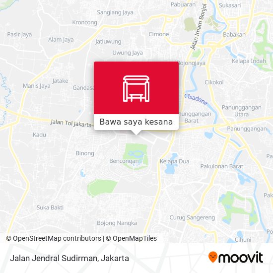 Peta Jalan Jendral Sudirman