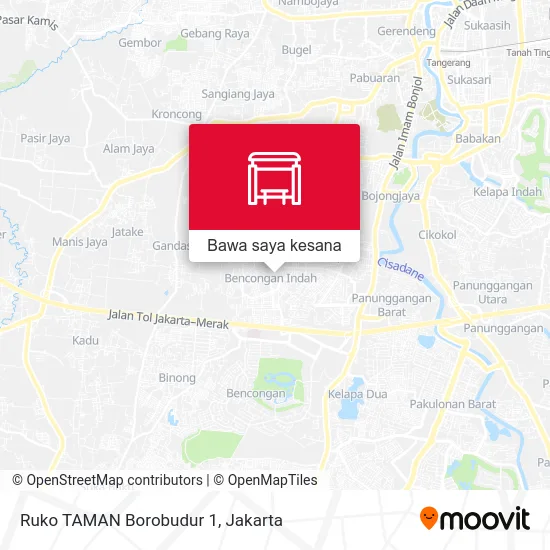 Peta Ruko TAMAN Borobudur 1