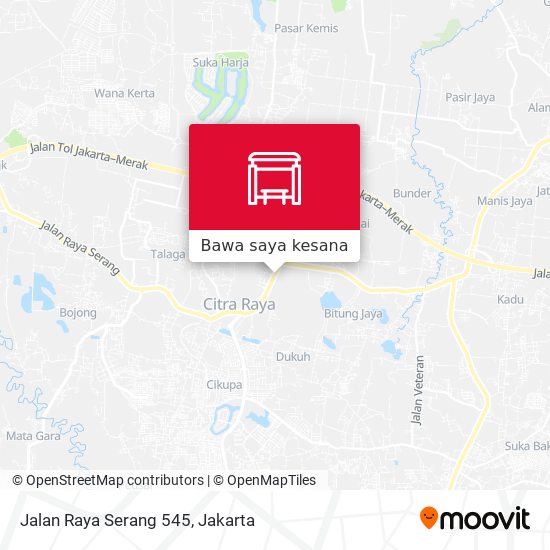 Peta Jalan Raya Serang 545