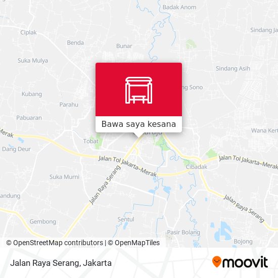 Peta Jalan Raya Serang