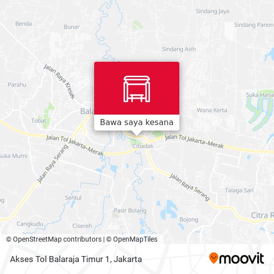 Peta Akses Tol Balaraja Timur 1