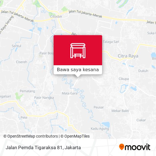 Peta Jalan Pemda Tigaraksa 81