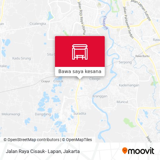 Peta Jalan Raya Cisauk- Lapan