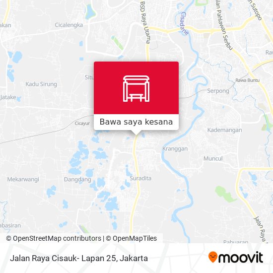 Peta Jalan Raya Cisauk- Lapan 25