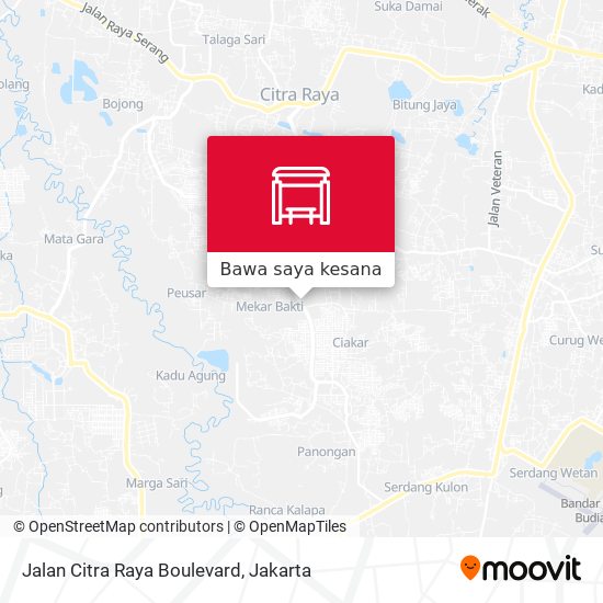 Peta Jalan Citra Raya Boulevard