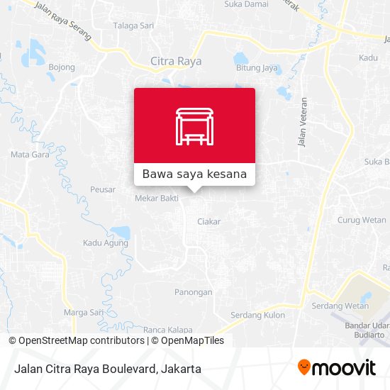 Peta Jalan Citra Raya Boulevard