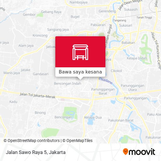 Peta Jalan Sawo Raya 5