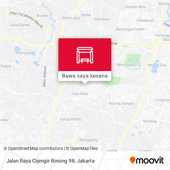 Peta Jalan Raya Cijengir Binong 98