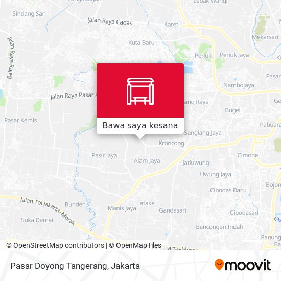 Peta Pasar Doyong Tangerang