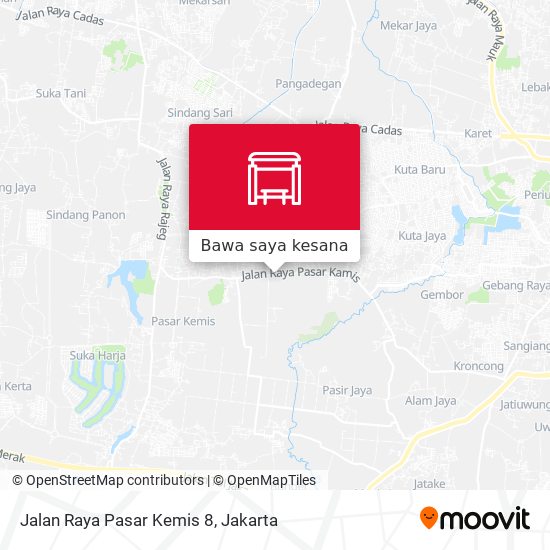 Peta Jalan Raya Pasar Kemis 8