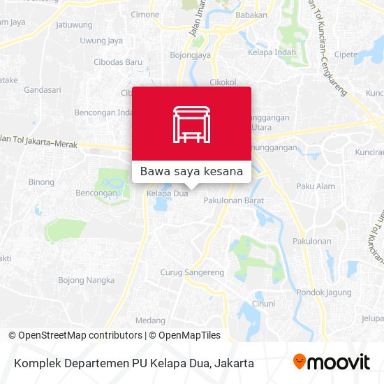 Peta Komplek Departemen PU Kelapa Dua