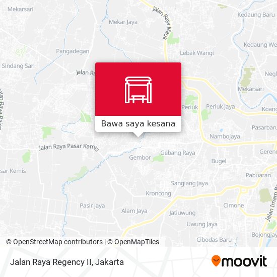 Peta Jalan Raya Regency II