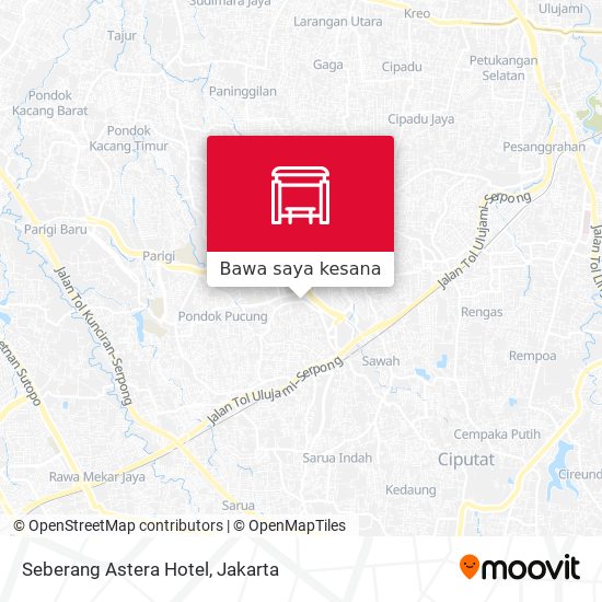 Peta Seberang Astera Hotel