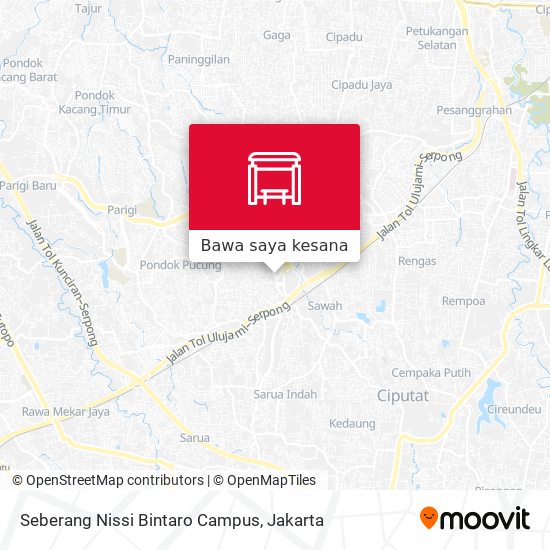 Peta Seberang Nissi Bintaro Campus