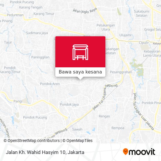 Peta Jalan Kh. Wahid Hasyim 10