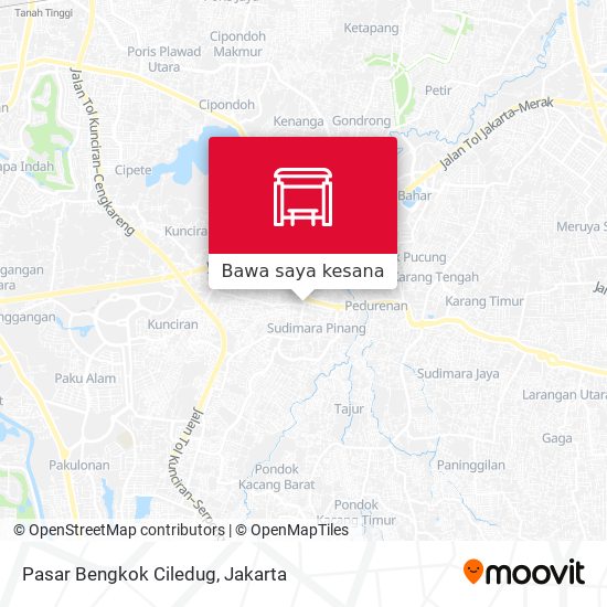 Peta Pasar Bengkok Ciledug