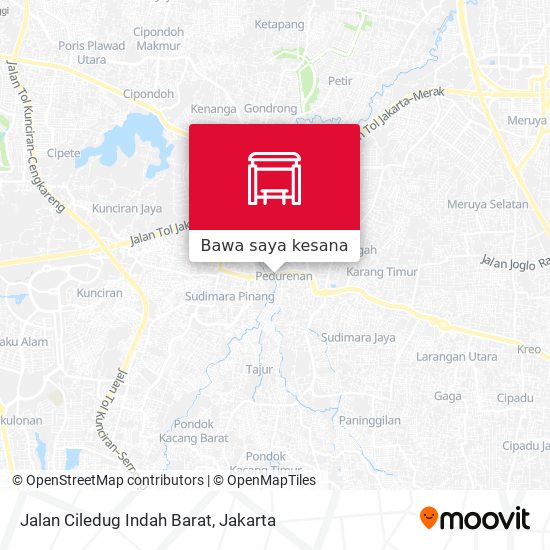 Peta Jalan Ciledug Indah Barat