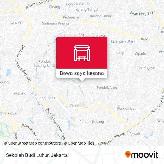 Peta Sekolah Budi Luhur