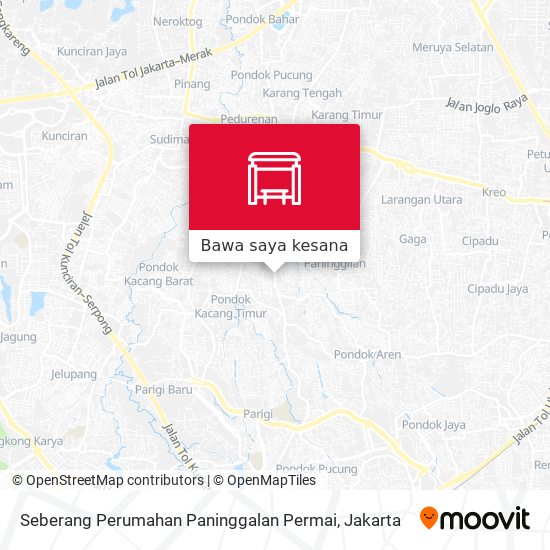 Peta Seberang Perumahan Paninggalan Permai