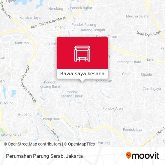 Peta Perumahan Parung Serab