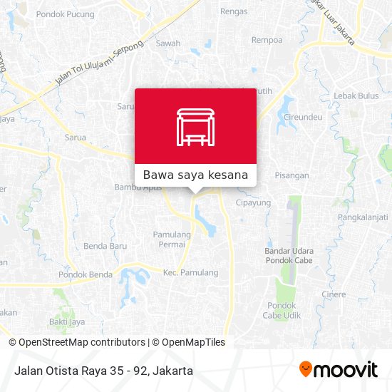 Peta Jalan Otista Raya 35 - 92