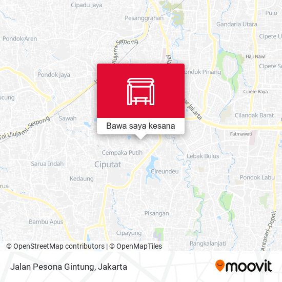 Peta Jalan Pesona Gintung