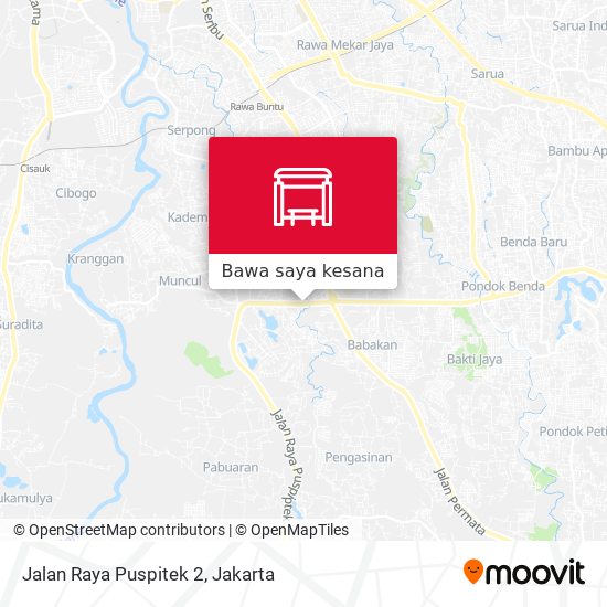 Peta Jalan Raya Puspitek 2