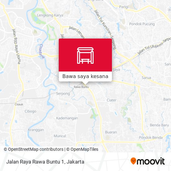 Peta Jalan Raya Rawa Buntu 1