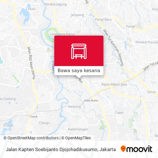 Peta Jalan Kapten Soebijanto Djojohadikusumo