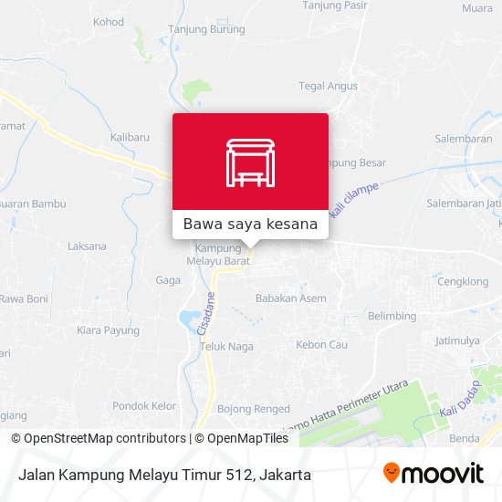 Peta Jalan Kampung Melayu Timur 512