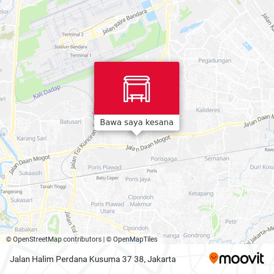 Peta Jalan Halim Perdana Kusuma 37 38