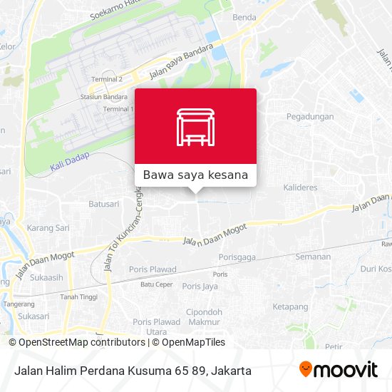 Peta Jalan Halim Perdana Kusuma 65 89