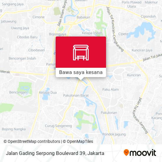 Peta Jalan Gading Serpong Boulevard 39