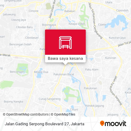 Peta Jalan Gading Serpong Boulevard 27