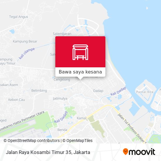 Peta Jalan Raya Kosambi Timur 35