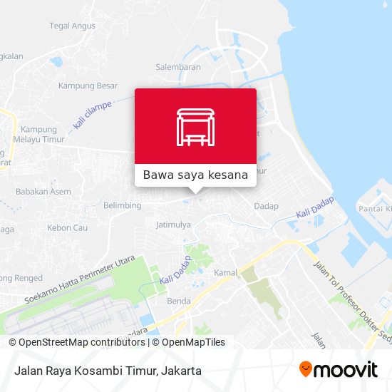 Peta Jalan Raya Kosambi Timur