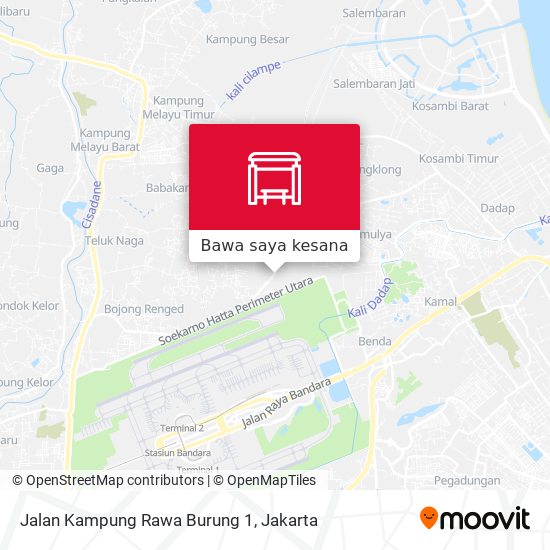 Peta Jalan Kampung Rawa Burung 1