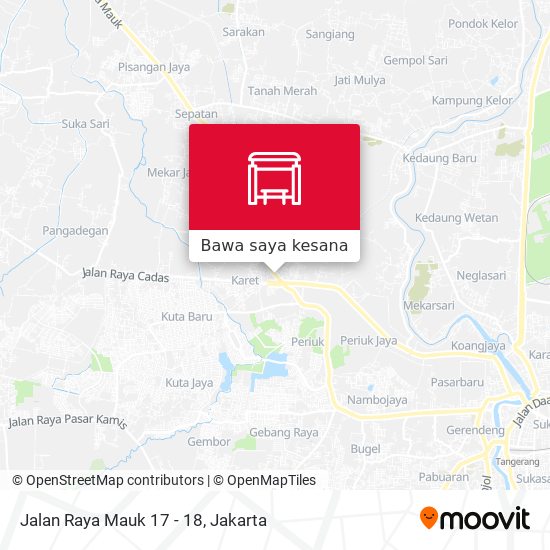 Peta Jalan Raya Mauk 17 - 18