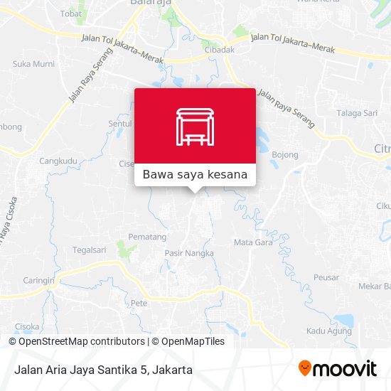 Peta Jalan Aria Jaya Santika 5