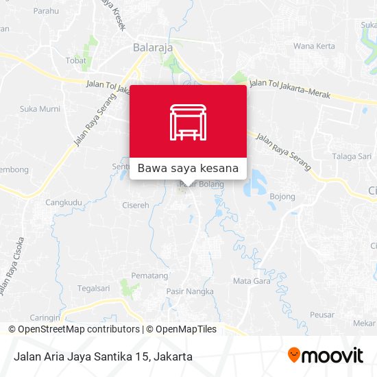 Peta Jalan Aria Jaya Santika 15