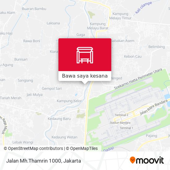 Peta Jalan Mh.Thamrin 1000